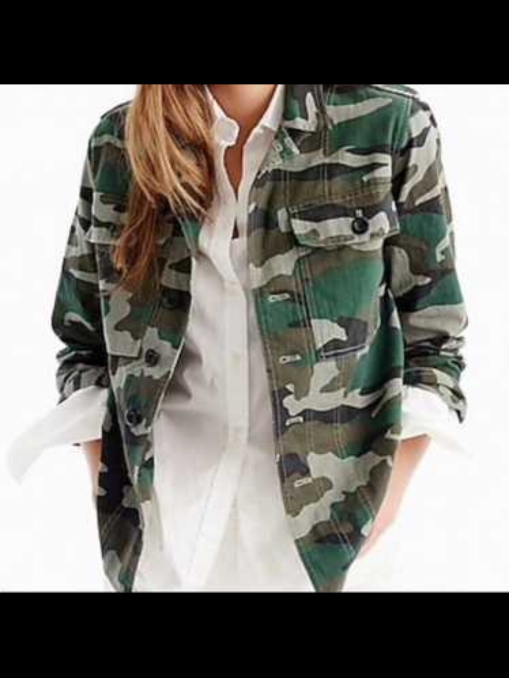 Women’s J Crew Camo Jacket